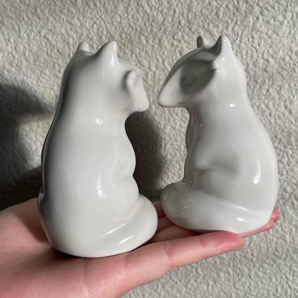 Ceramic Fox Salt and Pepper Shakers White Dinnerware Woodland Creatures Target - Picture 5 of 9